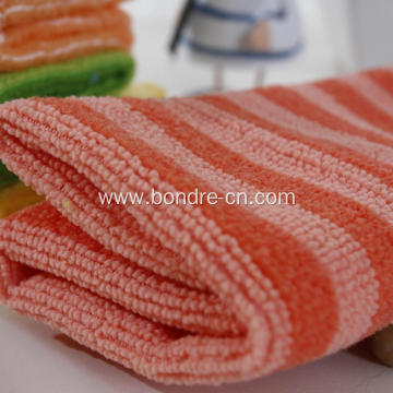 Microfiber Cleaning Towels With Stripes